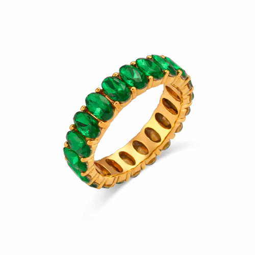 Chunky Green Ring
